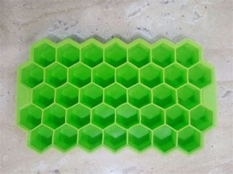 Ice Cube Tray With Silicon Ice Mold Trays Flexible Silicone Honeycomb