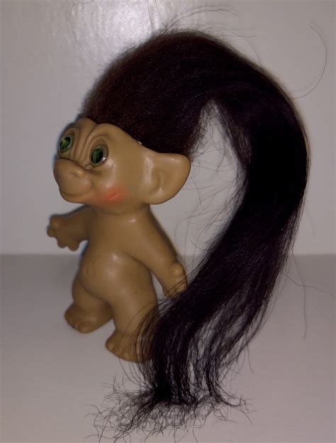 Vintage 1960s 25 Tab Troll Doll Yellow Eyes Etsy