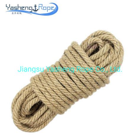 Factory Wholesale Twist 3 4 Strand Natura Manila Sisal Jute Rope For