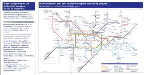 Jubilee Line Closure 26 27 And 28 December 2009 London Transport