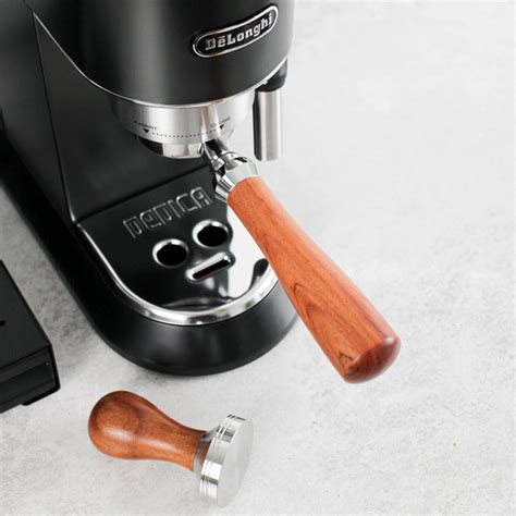 Naked Portafilter Hout 51mm RVS Bodemloze Filterdrager