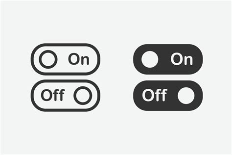 On and off icon. Switch button vector symbol 2249668 Vector Art at Vecteezy