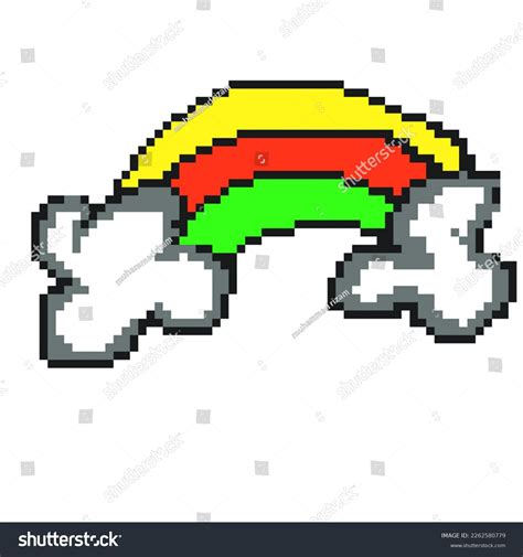 Colorful Rainbow Pixel Art Isolated Stock Illustration 2262580779 | Shutterstock