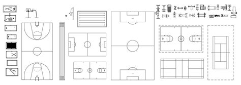 Sports Club And Gym Equipments Cad Blocks In Autocad 2d Drawing Dwg