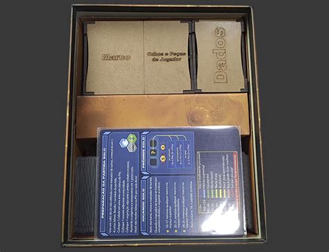 Organizador Insert Mdf Para Terraforming Mars O Jogo De Dados