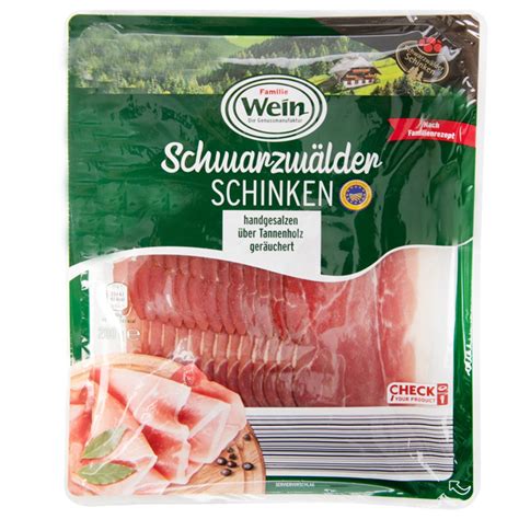 ROKSH Speck Rohschinken FAMILIE WEIN Schwarzwälder Schinken 200g