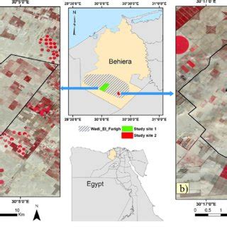 Location Map Of The Two Study Sites Investigated In The Current Study