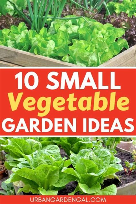 10 Small Vegetable Garden Ideas Urban Garden Gal