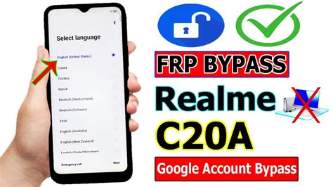 Realme C20a Frp Bypass Realme C20 C21 Google Account Bypass 2023