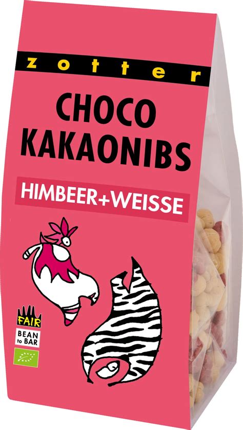 Zotter Schokoladen Bio Choco Nibs Himbeer Wei E Choco G Piccantino