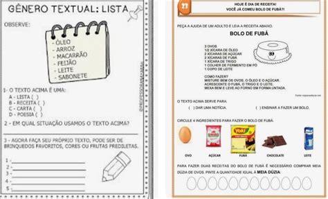 Pin De Marcia Ap Em Generos Textuais Convite Receita Bilhete Listaetc