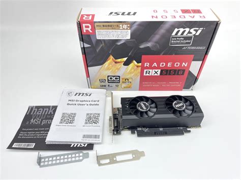 Yahoo オークション 【大黒屋】美品 Msi Radeon Rx 550 4gt Lp Oc Am