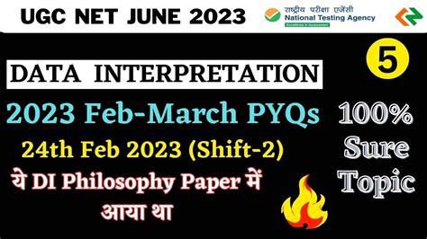 Data Interpretation For Ugc Net Ugc Net Paper Pyq Di