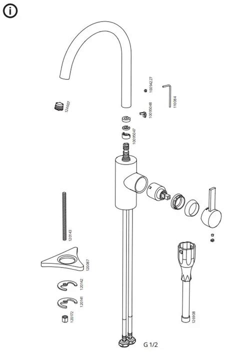 Ikea DelsjÖn Kitchen Mixer Tap Instruction Manual