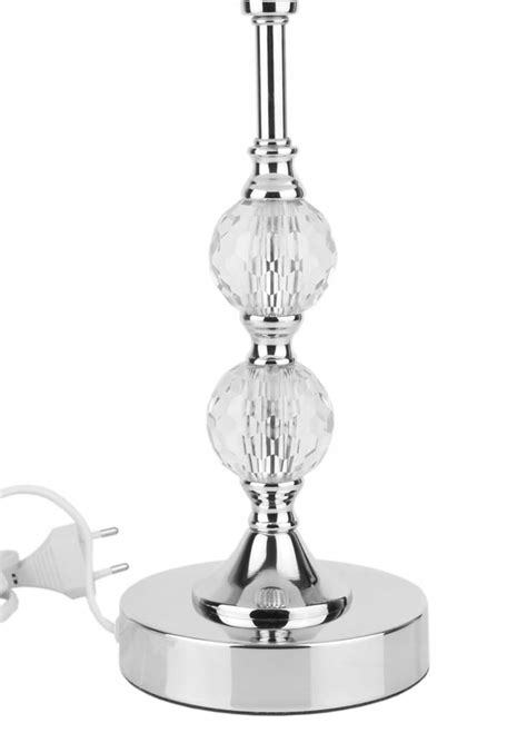 Lampka Srebrna Kryszta Glamour Lampa Nocna Cm Msk Stylowe