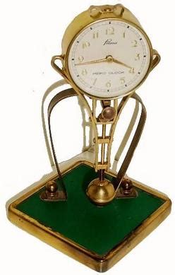 Swing Arm Clock Meiko Clock Co Paloma Sheet Brass 7 Inch