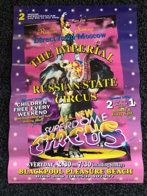 BLACKPOOL CIRCUS Poster Cirque Affiche Plakat Circo 2 00 PicClick UK