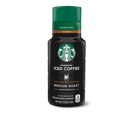 Unsweetened Medium Roast Iced Coffee Starbucks ALDI US