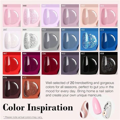 AZUREBEAUTY 31 Pcs Dip Powder Nail Kit Starter 20 Colors Glitter Nude