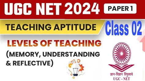 Ugc Net Jrf Class Teaching Aptitude Levels Of Teaching Target