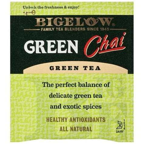 Bigelow Green Chai Tea Canteen Canada