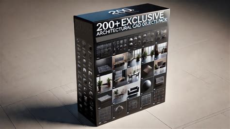 200 Exclusive Architectural CAD Objects Plan Pack Customizable