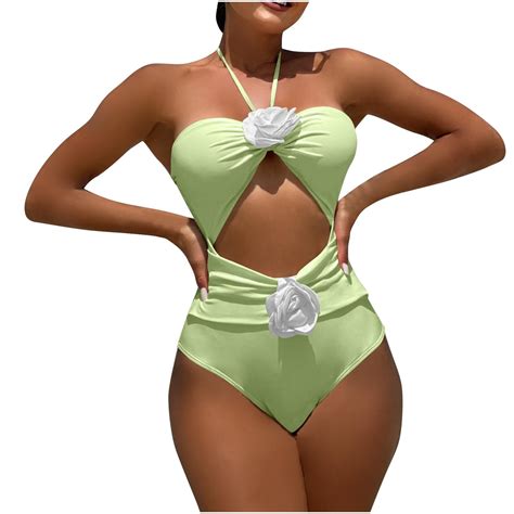 Bzhegqhd Sexy Womens Bathing Suits Fashionable Women S Solid Color Sexy Bikini Drawstring Hollow