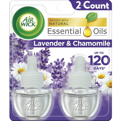 Air Wick Plug In Scented Oil Refill Lavender And Chamomile 2 Count