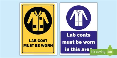 Free Lab Coat Sign Pack Signs Twinkl Resources