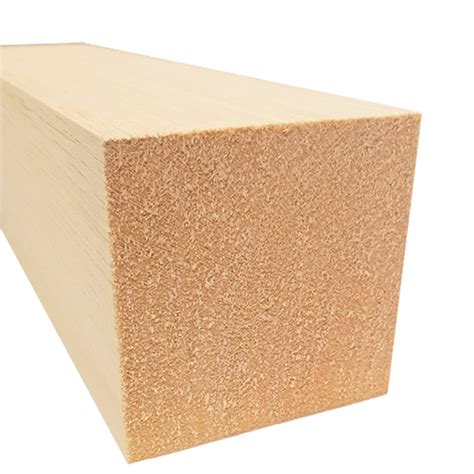 Balsa Wood Block, 3" x 3" x 12", 1/pkg