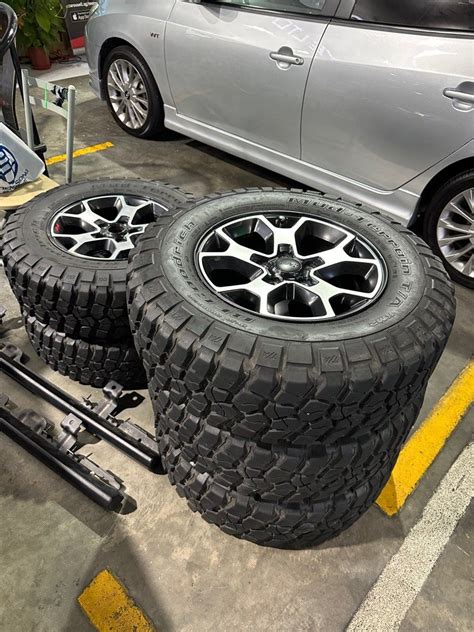 Jeep Wrangler Rubicon Rims With Bf Goodrich Mt Tyres Car Accessories
