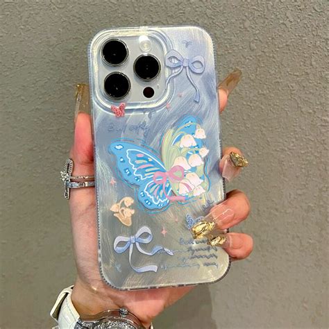 Jual Summer Mint Green Butterfly Casing For Infinix Hot 40 Pro Note 40Pro Smart 8 Pro 7 6 5