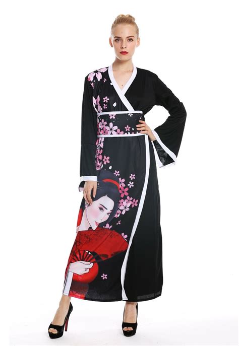 Kostüm Damen Frauen Karneval Kimono Japan China Geisha Kurtisane M L W