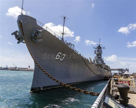 USS Missouri Battleship in Pearl Harbor Editorial Photo - Image of ship ...