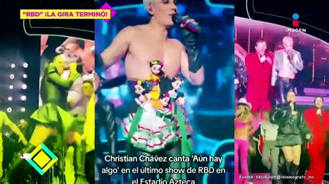 Crónica del último concierto de RBD en el Azteca Pedro Damián rompe en