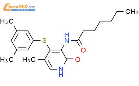 172470 01 8 Heptanamide N 4 3 5 Dimethylphenyl Thio 1 2 Dihydro 5