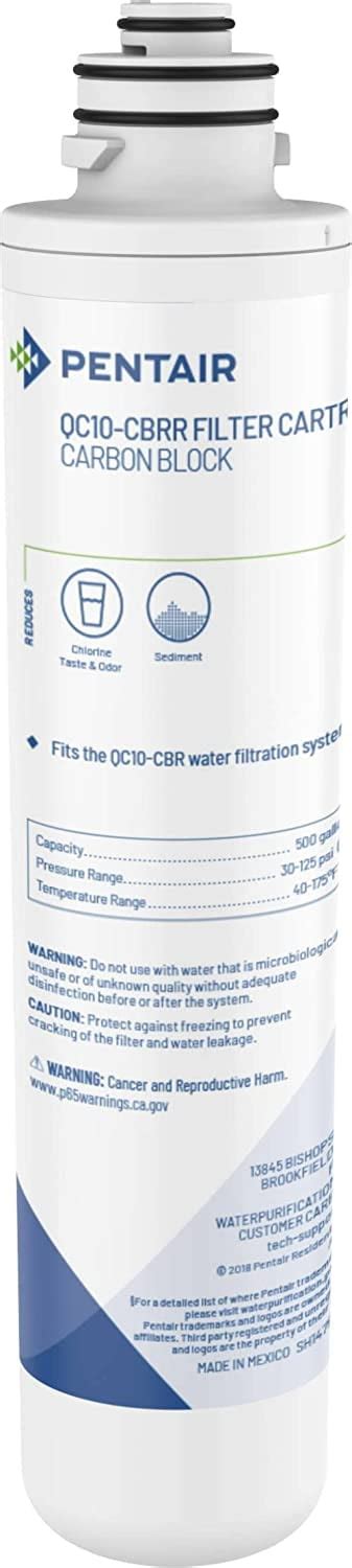 Pentair Pentek Qc Cbrr Quick Change Under Sink Enhanced Carbon Block