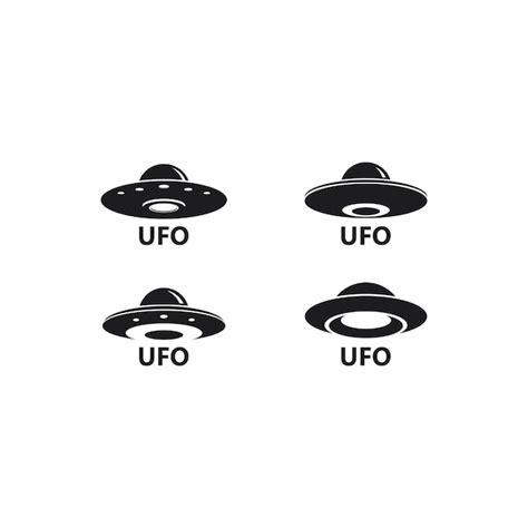 Ufo Vektor Logo Vorlage Illustration Premium Vektor