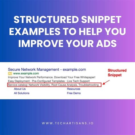 Structured Snippet Examples To Help You Improve Your Ads