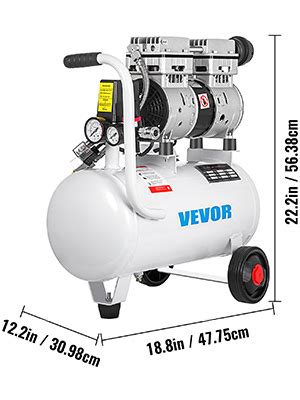 Vevor Compressore D Aria Senza Olio Ultra Silenzioso Da Galloni