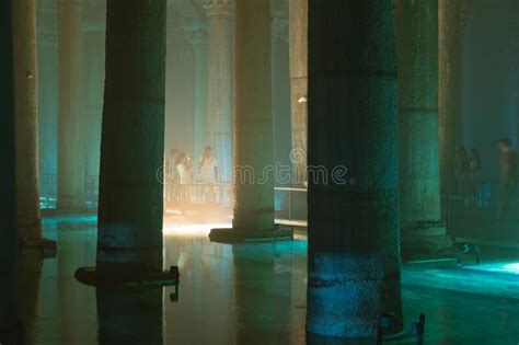 Yerebatan Sarnici Or The Basilica Cistern With New Ambient Lights