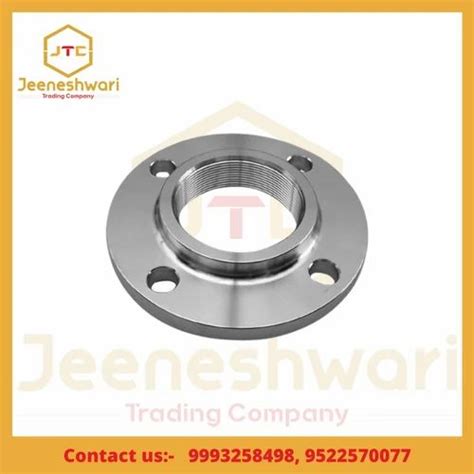 Round Galvanized Iron GI Threaded Flanges For Industrial Size 5 10