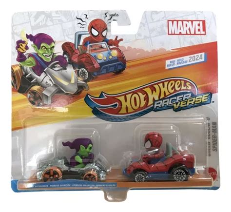 Hot Wheels Racer Verse Marvel Green Goblin Spiderman Mattel Meses sin interés