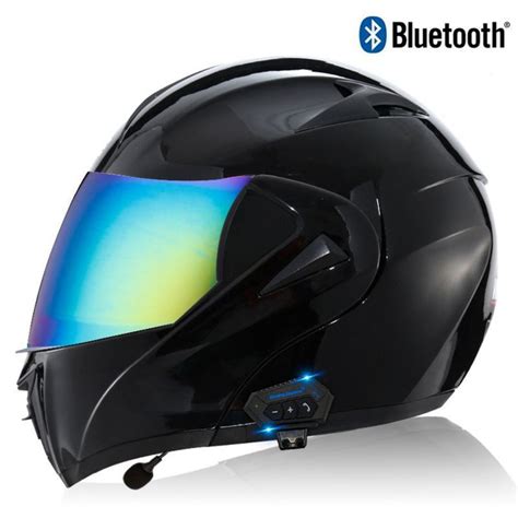 Мотошлем Электрический мотоциклетный шлем Bluetooth, открытый шлем ...