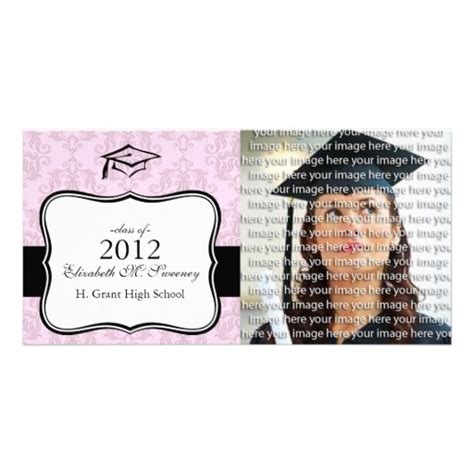 Elegant Graduation Photo Announcement Cards