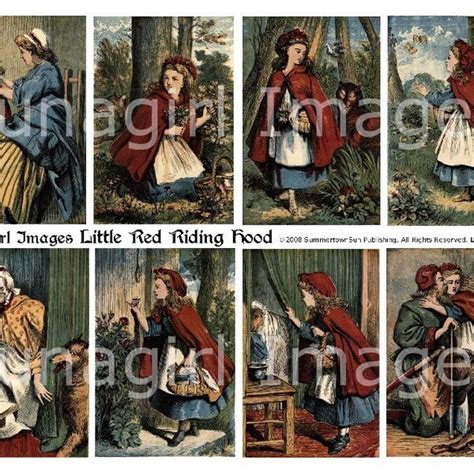 Little Red Riding Hood Antique Book Etsy