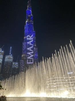 Kostenlose Hintergrundbilder Dubai Burj Khalifa Wahrzeichen Brunnen