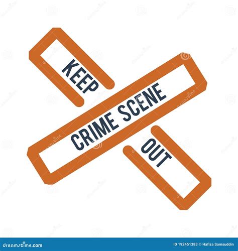 Crime Scene Tape Illustration Vector Illustration Decorative Design