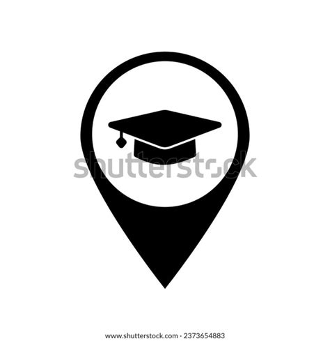 Education Map Pin University Vector Map Stock Vector Royalty Free