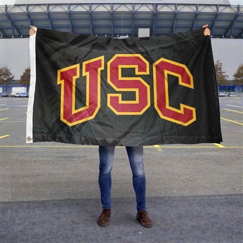 Usc Trojans Black Flag State Street Products
